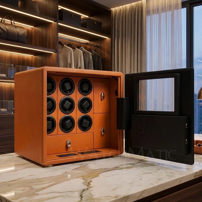 WatchMatic Kovra Vault Series 9 - Watch Winder Safe Box - WatchMatic