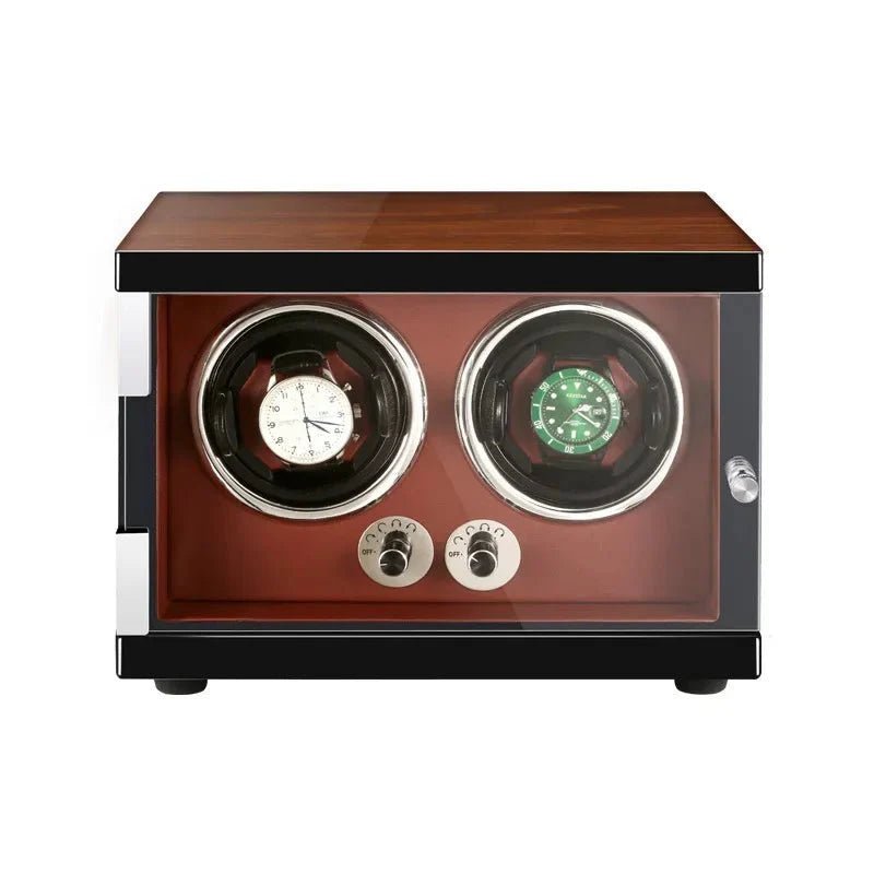 WATCHMATIC Bruno Dark Brown Luxury Watch Winder - 6 Slots 14:200000195Brown-6;5:201452367Vertical type D - WatchMatic