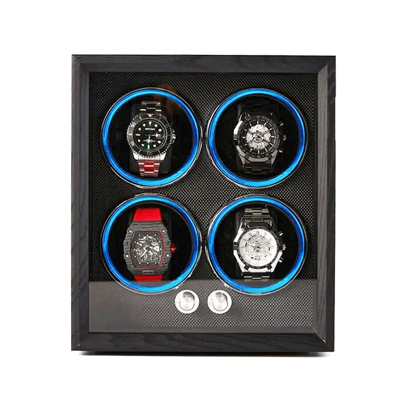 WATCHMATIC Orbis Wood Quad Watch Winder 14:193X4011 - WatchMatic