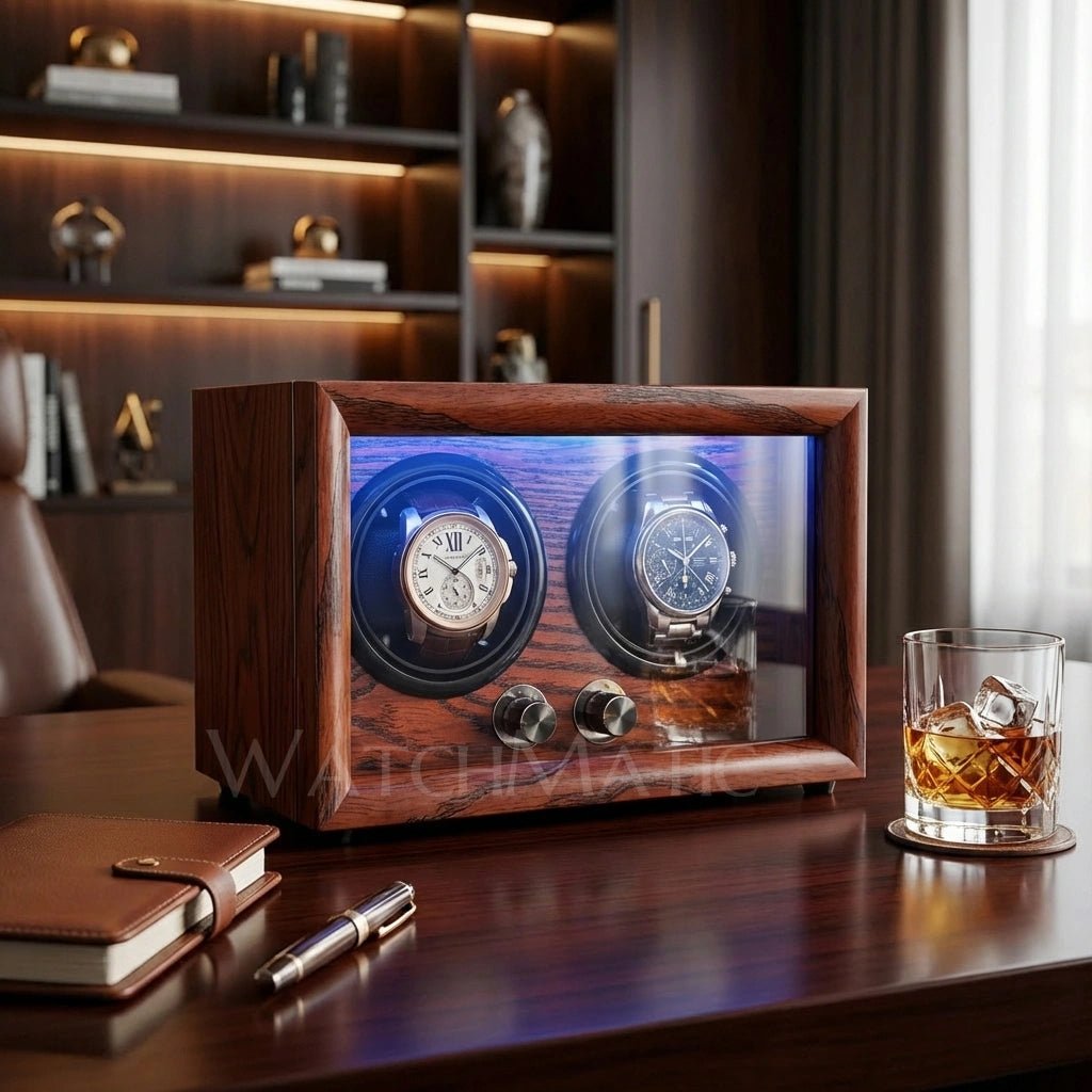 buy Verlor Double Watch Winder at WatchMatic with free shipping